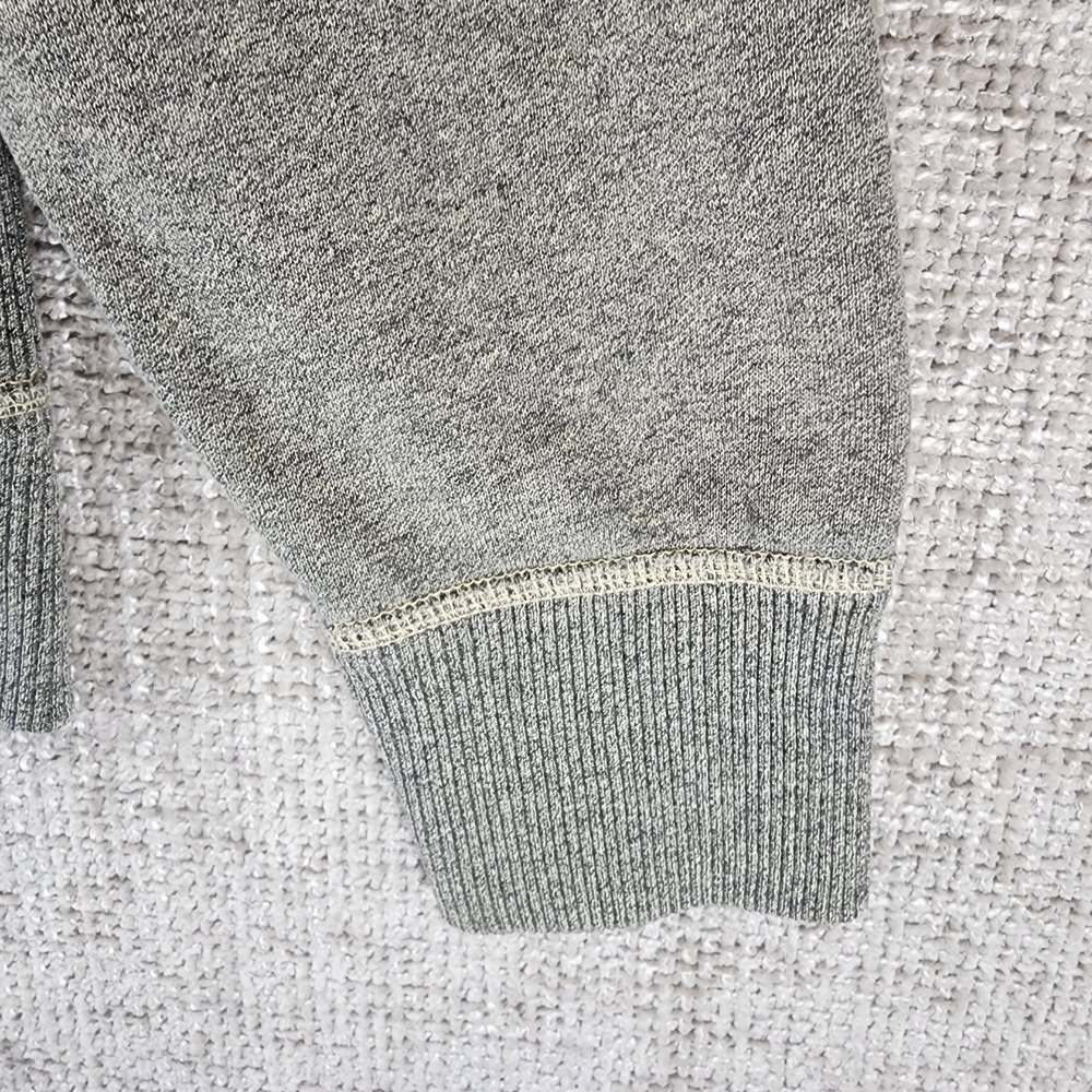 American Eagle Outfitters Hoodie Mens M Gray Full Zip Fleece Vintage 1977 - Picture 4 of 13